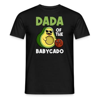 Dada by Babycado Guacamole Avocado Lover - Men's T-Shirt - black - Front - AI Model Male 178 light (178cm)
