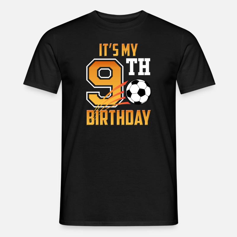 Fußball-spieler-9. - Männer T-Shirt - Schwarz