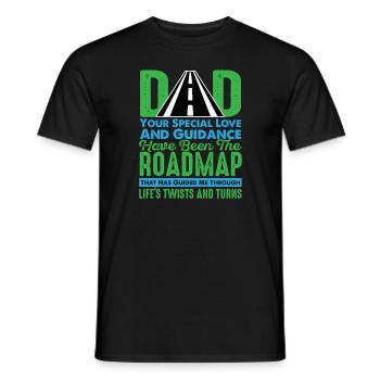 Vatertag Papa Besondere Liebe Führung Papa Vater - Männer T-Shirt - Schwarz - Vorne - AI Model Male 178 light (178cm)
