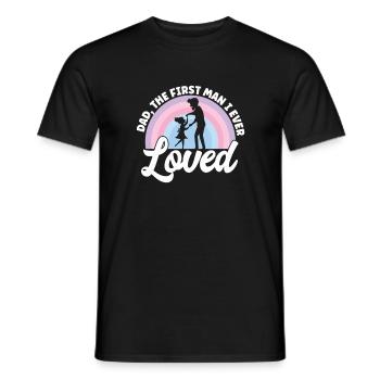 Vatertag Papa Erster Mann Ich Liebte Papa Papa - Männer T-Shirt - Schwarz - Vorne - AI Model Male 178 light (178cm)