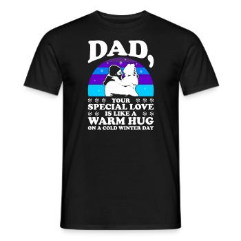 Dad Special Warm Hug Vatertag Daddy Vater Liebe - Männer T-Shirt - Schwarz - Vorne - AI Model Male 178 light (178cm)