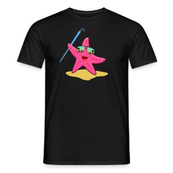 Hockey de plage Club de hockey de plage Hockey de plage - T-shirt homme - noir - Devant - AI Model Male 178 light (178cm)