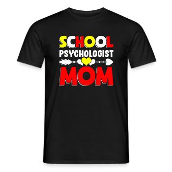 School Psychologist Mama Psychology Teacher Students - Men's T-Shirt - black - Front - AI Model Male 178 light (178cm)