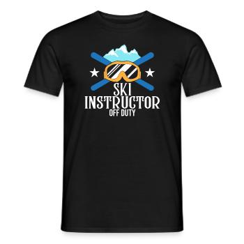 Moniteur de ski Ski de neige Skieurs experts - T-shirt homme - noir - Devant - AI Model Male 178 light (178cm)