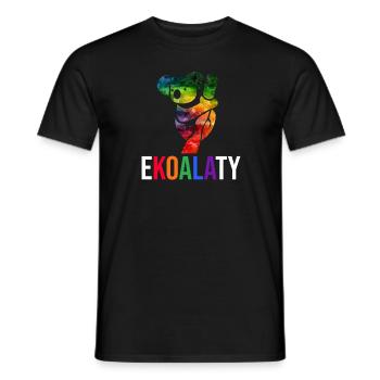 Mois de la fierté LGBTQ lesbienne gay d’Ekoalaty - T-shirt homme - noir - Devant - AI Model Male 178 light (178cm)