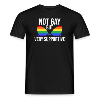 Non Gay Lesbian Lgbtq Pride Month Rights - Men's T-Shirt - black - Front - AI Model Male 178 light (178cm)