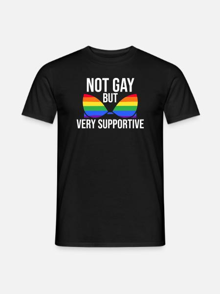 Nicht Schwul Lesbisch Lgbtq Stolz Monat Rechte - Männer T-Shirt - Schwarz