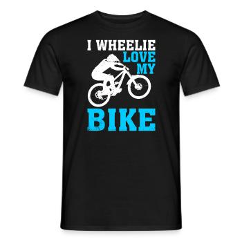 Love My Bike Bike Cycling Lovers - Men's T-Shirt - black - Front - AI Model Male 178 light (178cm)