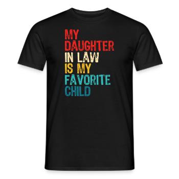 Meine Schwiegertochter ist mein Lieblingskind Retro - Männer T-Shirt - Schwarz - Vorne - AI Model Male 178 light (178cm)