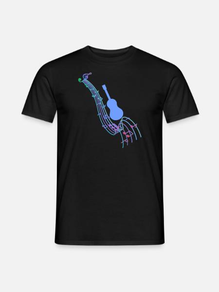 Jazz,Instruments,Sheet Music,Guitar,Music - Men's T-Shirt - black