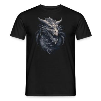 Fantasy Dragon - Men's T-Shirt - black - Front - AI Model Male 178 light (178cm)