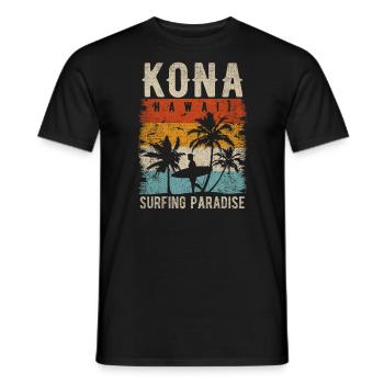 Surfing Clothes Surfing Accessories For Men And - Men's T-Shirt - black - Front - AI Model Male 178 light (178cm)