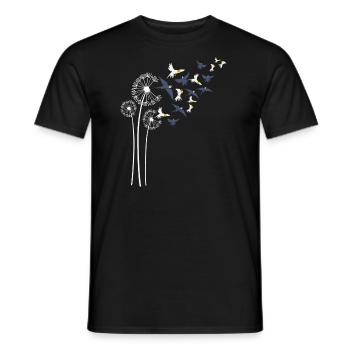 Cockatiel Dandelion Flower For Dandelions Parrot - Men's T-Shirt - black - Front - AI Model Male 178 light (178cm)