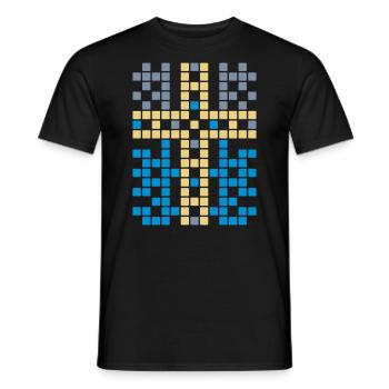 Cross Graphic - Vector / Symbols - Men's T-Shirt - black - Front - AI Model Male 178 light (178cm)