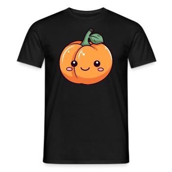 Citrouille mignonne Halloween - T-shirt homme - noir - Devant - AI Model Male 178 light (178cm)