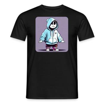 Fantôme cool en sweat à capuche - T-shirt homme - noir - Devant - AI Model Male 178 light (178cm)