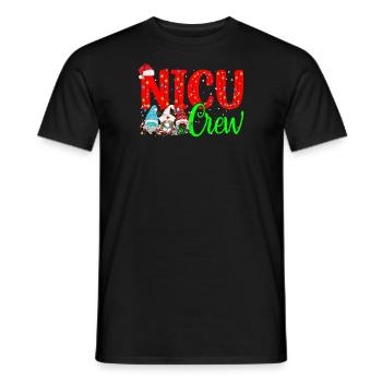 Lustige Gnome NICU Crew Krankenschwester Weihnachten - Männer T-Shirt - Schwarz - Vorne - AI Model Male 178 light (178cm)