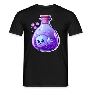 Cute Kawaii Potion - Men's T-Shirt - black - Front - AI Model Male 178 light (178cm)