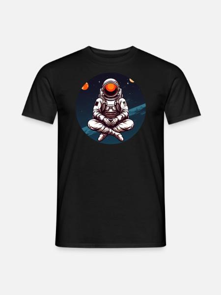 Astronaut Meditation Pose - Men's T-Shirt -