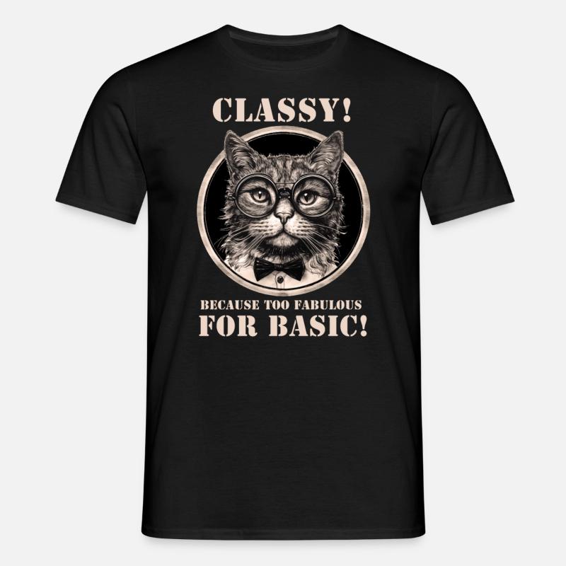 Chat - T-shirt Homme - noir