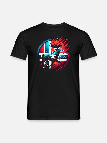 Magic Elch - Männer T-Shirt - Schwarz