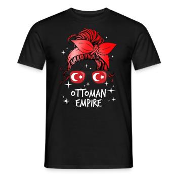 Empire ottoman - T-shirt homme - noir - Devant - AI Model Male 178 light (178cm)
