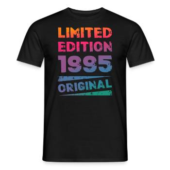 Limited Edition Birthday Party Vintage 1995 - Men's T-Shirt - black - Front - AI Model Male 178 light (178cm)