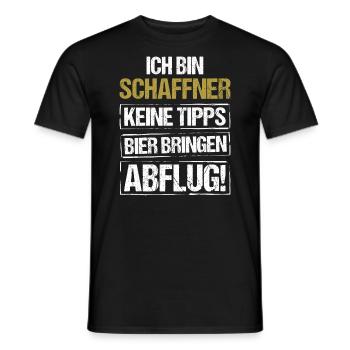 Je suis chef d'orchestre - apporte de la bière et décolle - T-shirt homme - noir - Devant - AI Model Male 178 light (178cm)