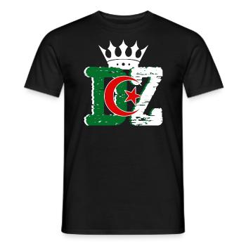 DZ Algerian King the Algerians - Men's T-Shirt - black - Front - AI Model Male 178 light (178cm)