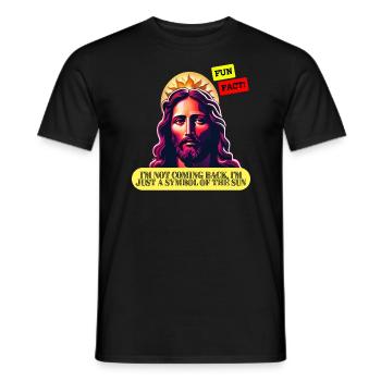 Jesus is not coming back - Men's T-Shirt - black - Front - AI Model Male 178 light (178cm)