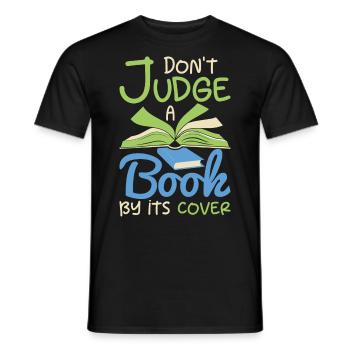 Buch Bücher Bibliothek Literatur Lesen Read Books - Männer T-Shirt - Schwarz - Vorne - AI Model Male 178 light (178cm)