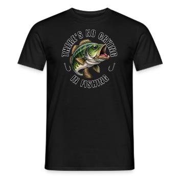 There's No Crying in Fishing - Men's T-Shirt - black - Front - AI Model Male 178 light (178cm)