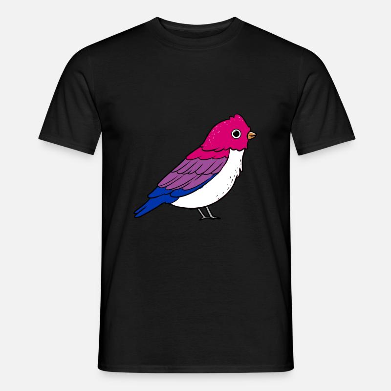 Bisexueller Vogel Bisexual Pride - Männer T-Shirt - Schwarz