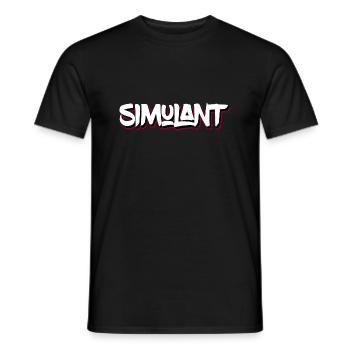 Simulant - Männer T-Shirt - Schwarz - Vorne - AI Model Male 178 light (178cm)