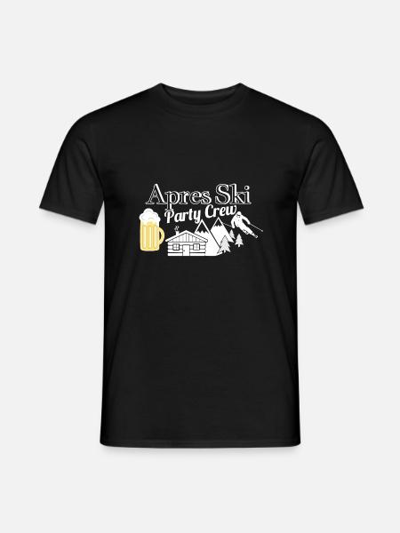 Après ski party crew - Men's T-Shirt - black