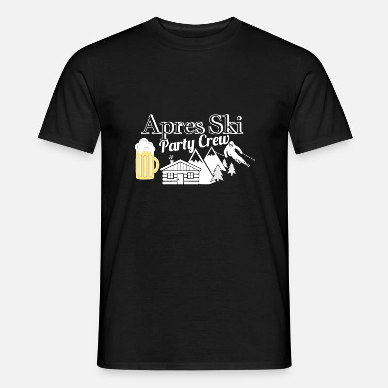 Équipe de soirée après ski - T-shirt homme - noir