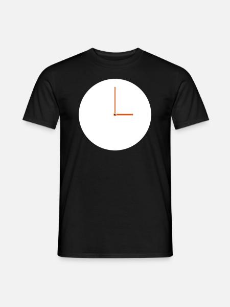 Clock - Men's T-Shirt - black