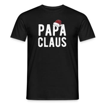 Papa Claus - T-shirt homme - noir - Devant - AI Model Male 178 light (178cm)