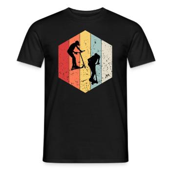 Freestyle-Roller - Männer T-Shirt - Schwarz - Vorne - AI Model Male 178 light (178cm)