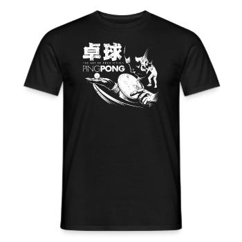 Ping Pong Table Tennis - Men's T-Shirt - black - Front - AI Model Male 178 light (178cm)