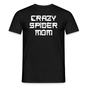 Drôle Crazy Spider Mom Pet Spider Propriétaire - T-shirt homme - noir - Devant - AI Model Male 178 light (178cm)