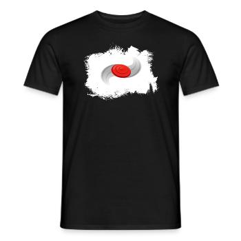 disque de frisbee discgolf frisbee - T-shirt homme - noir - Devant - AI Model Male 178 light (178cm)