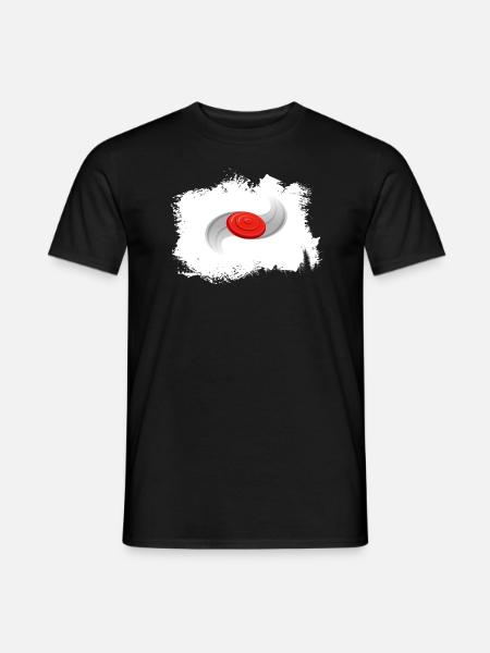 discgolf frisbee frisbee disc - Men's T-Shirt - black