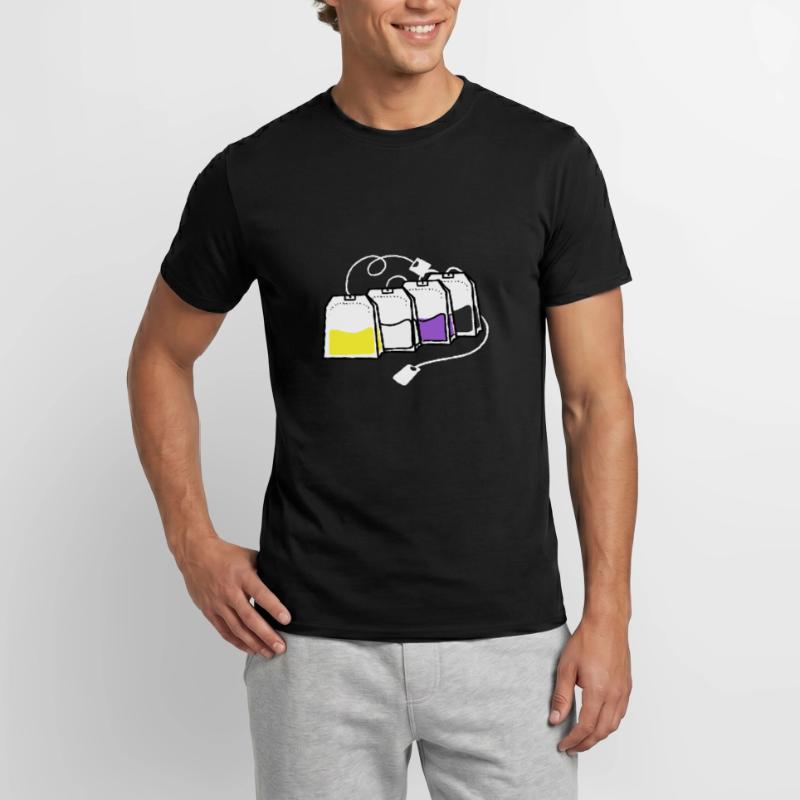 Nonbinary Pride Tea Bag Nonbinary Pride Men’s T-shirt