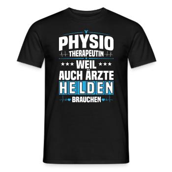 Physiotherapeutin Physiotherapie Physiotherapeut - Männer T-Shirt - Schwarz - Vorne - AI Model Male 178 light (178cm)