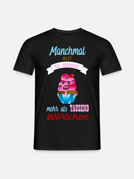Törtchen. - Männer T-Shirt - Schwarz