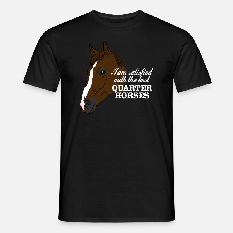 QUARTIER DES CHEVAUX - T-shirt homme - noir