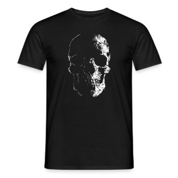 Totenkopf - Männer T-Shirt - Schwarz - Vorne - AI Model Male 178 light (178cm)
