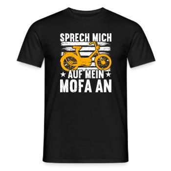Mofa Mofas Moped Zweirad Mofafahrer Rollerfahrer - Männer T-Shirt - Schwarz - Vorne - AI Model Male 178 light (178cm)
