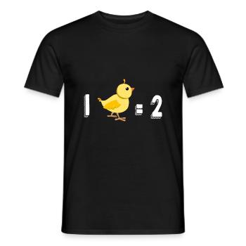 Poule Poussin Humour Jeu De Mots - T-shirt homme - noir - Devant - AI Model Male 178 light (178cm)